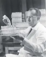  ??  ?? 2 On this day in 1953 Dr Jonas E Salk announced a vaccine to immunise against polio