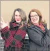  ?? CHLOE GOODYEAR/SPECIAL TO THE TELEGRAM ?? Alicia Bishop and Andrea Bowen turned their interest in crime into a Newfoundla­nd and Labrador podcast series called “Crime709.”