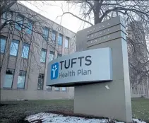  ?? NANCY LANE / BOSTON HERALD ?? Tufts Health Plan, with headquarte­rs in Watertown, and Harvard Pilgrim Health Care, with offices in Quincy, are merging to provide ‘a better health care experience’ as well as savings, though there will be no changes in people’s plans this year.