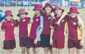  ??  ?? Players from Rollingsto­ne State School.