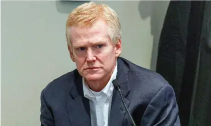  ?? Beahm Alford/Reuters ?? Alex Murdaugh gives testimony in his murder trial at the Colleton county courthouse in Walterboro, South Carolina. Photograph: Grace