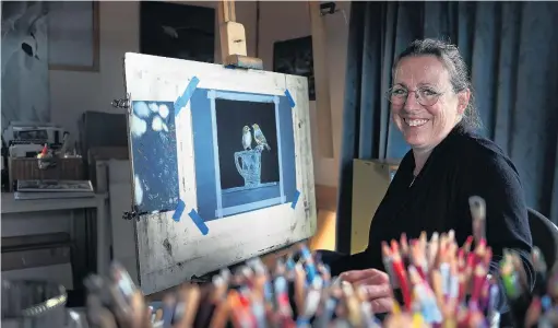  ?? PHOTO: STEPHEN JAQUIERY ?? Taking flight . . . Tessa Barringer in her home studio in Dunedin.