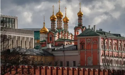  ?? ?? Moscow's Kremlin. Russian hacking groups have grown more aggressive since Vladimir Putin’s recent invasion of Ukraine. Photograph: Yuri Kochetkov/EPA