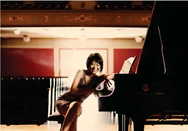  ?? JULIA WESELY ?? Gustavo Gimeno will conduct Chinese piano sensation Yuja Wang in an all-Brahms program with the TSO in April 2020.