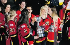  ?? LYLE ASPINALL / POSTMEDIA FILES ?? The Calgary Inferno won the CWHL title last season.