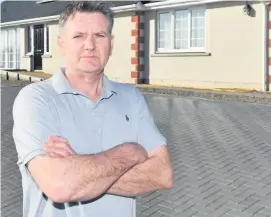  ??  ?? Feud Peter Brown is battling the council so he can stay in his property in Kinloch