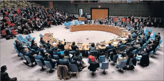  ?? / DON EMMERT (AFP) ?? El Consejo de Seguridad de Naciones Unidas, en una votación sobre Ucrania el pasado 26 de noviembre.