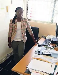  ??  ?? Claudia Chambers inside her classroom at the HEART Trust/NTA’s National Council on Technical and Vocational Education and Training (NCTVET) Lluidas Vale campus, St Catherine, where she has been hired as a demonstrat­or.