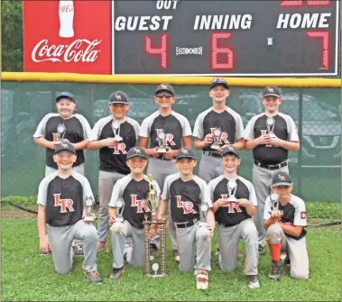  ?? Scott Herpst ?? The 11-year-old Dizzy Dean state champion LaFayette Rangers include (front row, from left) Levi Hopkins, Hagen English, River Clark, Austin Dearing and T.J. Crowe. On the back row are Hayden “Gus” Reynolds, Brennon Beavers, Andrew Huggins, Luke Hopkins and Braden Bartlett. The Rangers are coached by Brad Huggins, David English, Adam Ford and Robby Hopkins (not pictured).