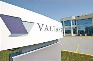  ?? HAMILTON SPECTATOR FILE PHOTO ?? Quebec-based Valeant Pharmaceut­icals is teaming up with investor Bill Ackman to buy Allergan.