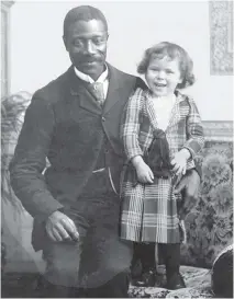  ??  ?? This photo of Paul Barber was taken in Pittaway studio at 58 Sparks St., with an unknown child, sometime after 1891.