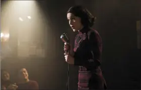  ?? NICOLE RIVELLI — AMAZON VIA AP ?? This image released by Amazon shows Rachel Brosnahan as Midge Maisel in “The Marvelous Mrs. Maisel.”