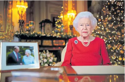  ?? Getty images ?? La reina Isabel, en su discurso navideño de la semana pasada