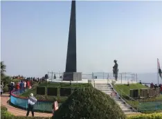  ??  ?? The Gorkha memorial at Darjeeling