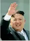  ??  ?? TAUNTING U.S.
IN March, Kim Jong Un had released a propaganda video depicting North Korean troops blowing up a US aircraft carrier while the North troops destroying American bombers.