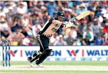  ??  ?? Auckland batsman Colin Munro punished the Central Districts bowlers in their Plunket Shield match in Auckland on Sunday.