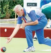  ?? ?? Longwarry’s Hank Metselaar, part of the “Dream Team” line-up, helps his rink to a 30/22 win over Neerim District on Saturday.