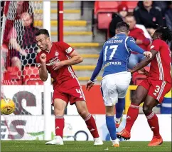  ??  ?? BACK ON LEVEL TERMS: O’Halloran scores St Johnstone’s equaliser