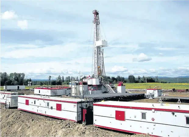  ?? POSTMEDIA NEWS FILES ?? A Savanna drilling rig. Alberta’s AIMCo fund is demanding Savanna, recently taken over by Total Energy Services, repay $111 million in loans and fees.