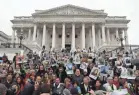  ?? MARK WILSON/GETTY IMAGES ?? Immigrants and advocates protest in front of the U.S. Capitol on Dec. 6 to urge Congress to preserve the Deferred Action for Childhood Arrivals program.