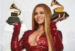  ?? Robyn Beck / AFP via Getty Images ?? Beyoncé, who’s featured on “Savage Remix,” led all artists with nine nomination­s. With 79 for her career, she’s now the mostnomina­ted woman in Grammy history.