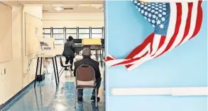  ?? ADAM PEREZ FOR THE NEW YORK TIMES ?? Voters in the United States left the midterm elections, in which the president is not on the ballot, as a country still divided.