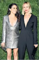  ??  ?? friends Meghan and Misha at Vogue Fashion Fund Awards in 2015