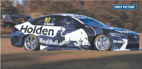  ??  ?? The next-generation Holden Commodore Supercar is put through its pace on the Gold Coast yesterday.