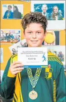  ??  ?? DEPP Bolingford, runner-up in Bay of Plenty boys division 2 squash championsh­ips in Rotorua.