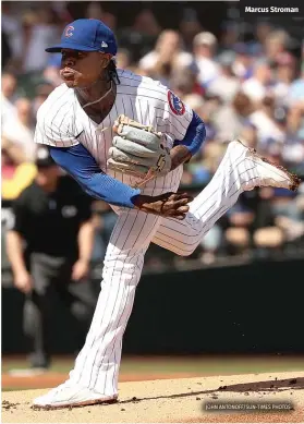  ?? JOHN ANTONOFF/SUN-TIMES PHOTOS ?? Marcus Stroman