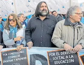  ?? D. FERNÁNDEZ ?? Reclamo. Suteba marchó el martes por el centro porteño.