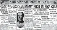  ??  ?? Part of the front page of the Arkansas Democrat, Sept. 6, 1917.