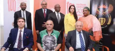  ?? PICTURE: Shaji Kayamkulam ?? Faizal Moosa and other diplomats at the remembranc­e meeting yesterday.