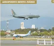  ??  ?? Los restos llegaron en un avión de la Fuerza Aérea Mexicana.