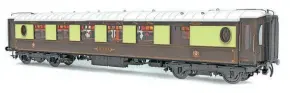  ?? ?? Juana is a First Class parlour car which, like the rest of the brand-new range of ‘O’ gauge Type K all-steel Pullman cars, is at the CAD stage. Prices start at £399 each with discounts for larger quantities.