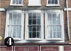  ??  ?? 4 4. Newborough. The alleged housing shortage in England overlooks the thousands of empty flats above shops in town centres. These windows survive from 1800.