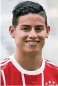  ??  ?? James Rodriguez: Von Real Madrid für zwei Jahre und zehn Millionen Euro an den FC Bayern verliehen.