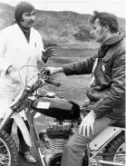  ??  ?? LEFT: Clews in action himself, 1964. He was a capable motocross and trials rider