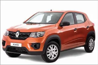  ??  ?? GANADOR. El Renault Kwid de un litro de cilindrada, es el que menos consume.