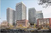  ?? NPG PLANNING SOLUTIONS ?? An illustrati­on of a highdensit­y housing proposal for Welland that would include three 25-storey apartment buildings and a 12-storey residentia­l tower.