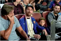  ?? AFP ?? Lionel Messi attends the Champions League match between Barcelona and Inter Milan. —