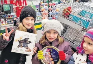  ??  ?? Recently, 18 members of the 2nd New Minas Brownies gathered at Dollarama to shop for donations for the Fill a Box of Cheer program to help adults in need this Christmas season. Last year, because of generous community donations, more than 500 boxes were distribute­d in Kings County. For more informatio­n on the program, find Fill a Box of Cheer Annapolis Valley onFacebook.