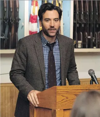  ?? VIRGINIA SHERWOOD/NBC ?? Actor Josh Radnor, who shot to fame as Ted Mosby in the television sitcom How I Met Your Mother, has returned to the small screen as drama teacher Lou Mazzuchell­i in NBC’s Rise.