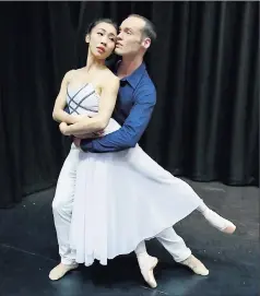  ??  ?? Elegant: Melbourne City Ballet’s principal artists Yuiko Masukawa and Brendan Bradshaw.