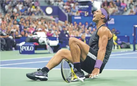  ?? / AP ?? Sin defensa. Nadal ganó una final dramática en el US Open 2019, y ese título se queda sin defensa.