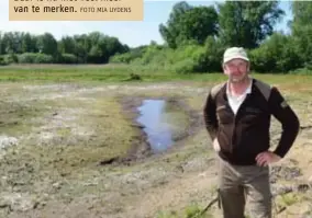  ?? FOTO MIA UYDENS ?? Eddy Vercammen in het Olens Broek, van oudsher een veenachtig moeras. Daar is nu niet veel meer van te merken.