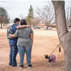  ?? PAUL RATJE/THE HECHINGER REPORT ?? Alan is pictured with his mother, Juliet, in Deming, New Mexico in February. Alan, who has Tourette Syndrome, has struggled with teachers and peers.