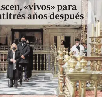  ??  ?? Un momento de la misa celebrada, ayer, en la Catedral de Sevilla