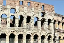  ?? ?? Echo of power: Rome’s Colosseum, work on which was started by Vespasian before his death in 79 CE. /Unsplash/Faith Crabtree