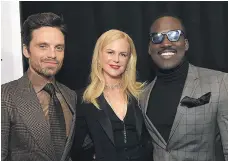  ??  ?? Kidman stars alongside Sebastian Stan, left, and Shamier Anderson, right, in ‘Destroyer’